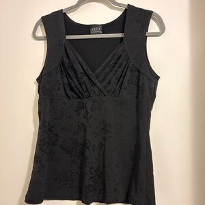 Elegant Black Floral Blouse by Jkla